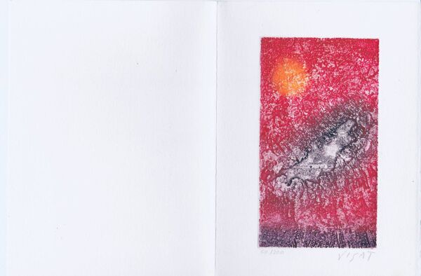 Gravure originale de Suzanne Visat. Signée et numérotée. 1997