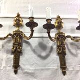 Paire d'applique en bronze st louis XVI