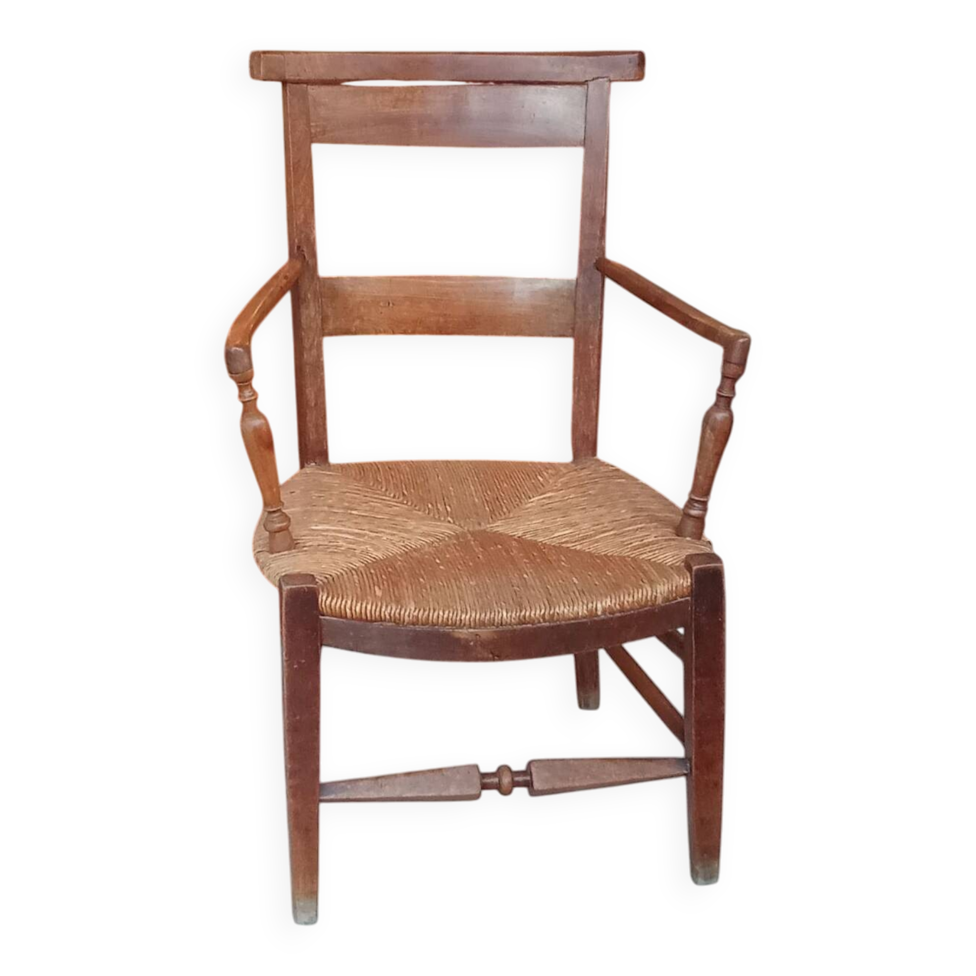 Old Provençal straw chair