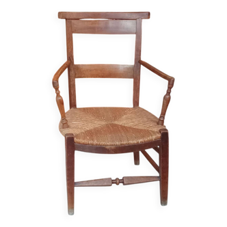 Old Provençal straw chair