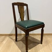 6 chaises art déco loupe de noyer