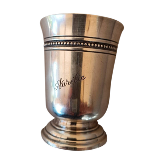 Christofle silver metal tumbler