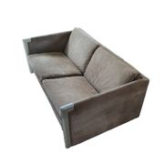Sandwich sofa / Clair Bataille. Paul Ibens. Upholstered. 65 x 230 x 82. Collection 1973-1974. 't Spectrum. Fully original
