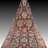 Antique 19th Century Karabagh Runner Rug: 4.80 X 1.30 Meters - Handmade