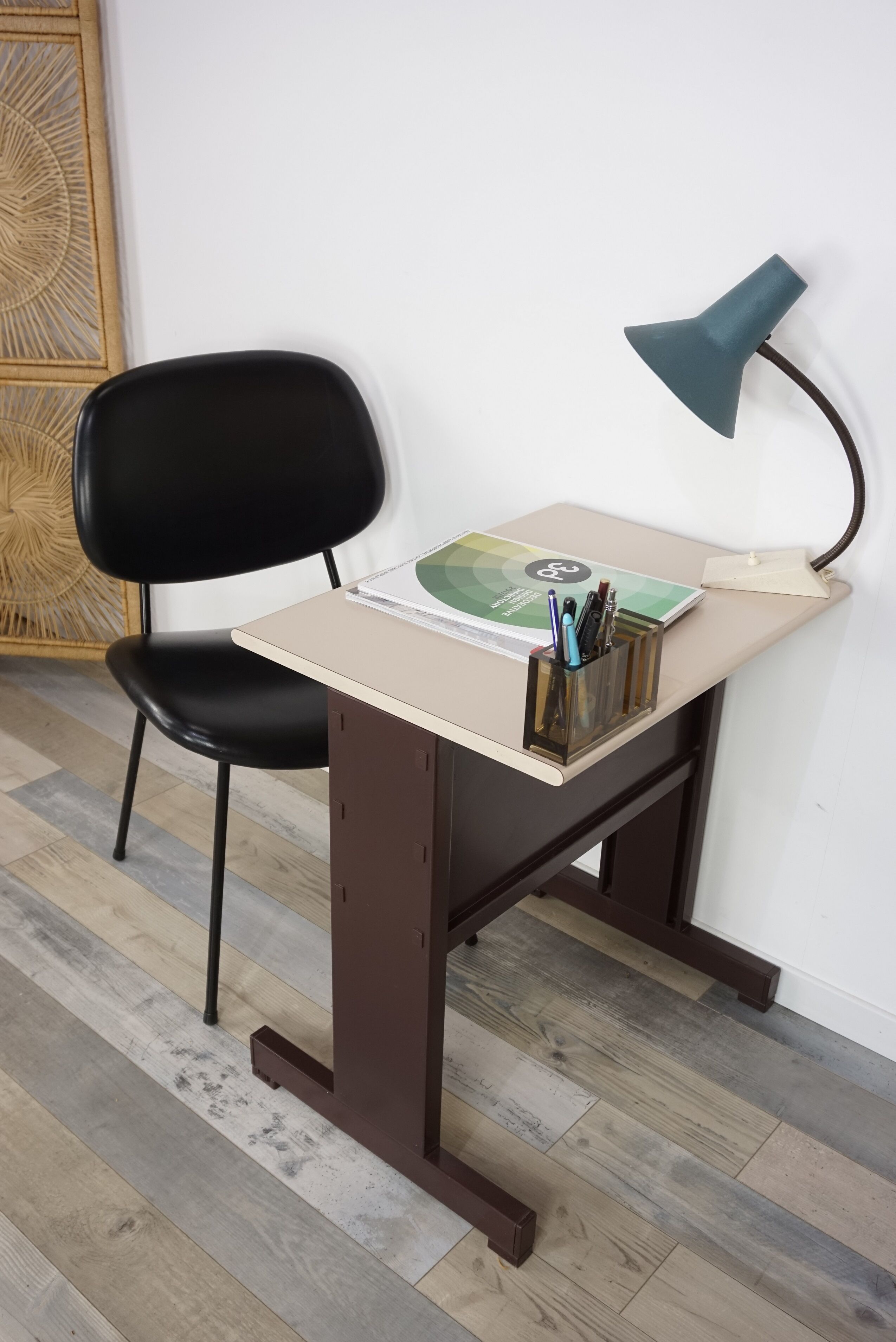 50s articulated lamp in metal