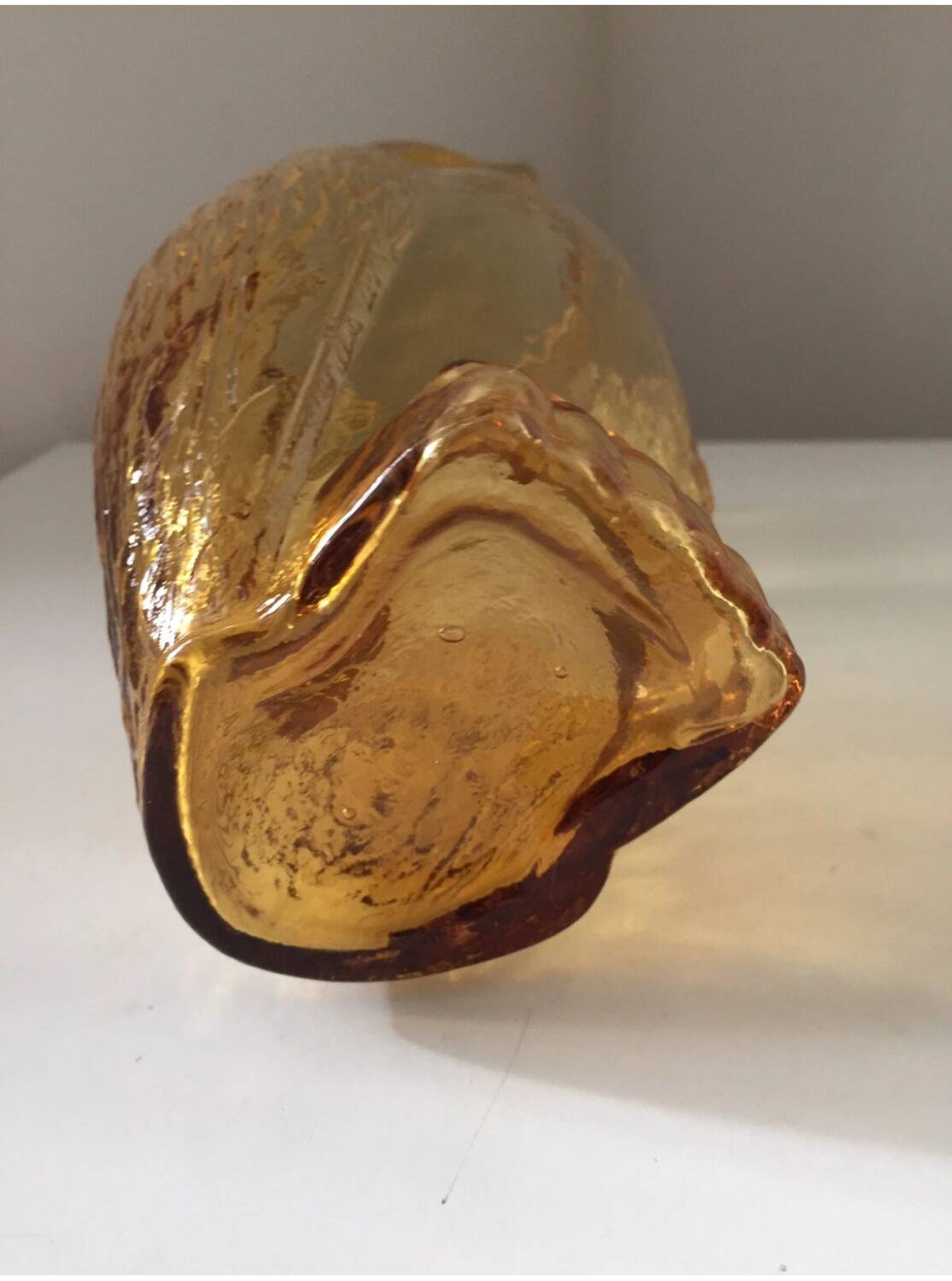 Cruche chouette en verre, 1970