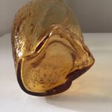 Cruche chouette en verre, 1970