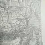 Old map of Siberia from 1928