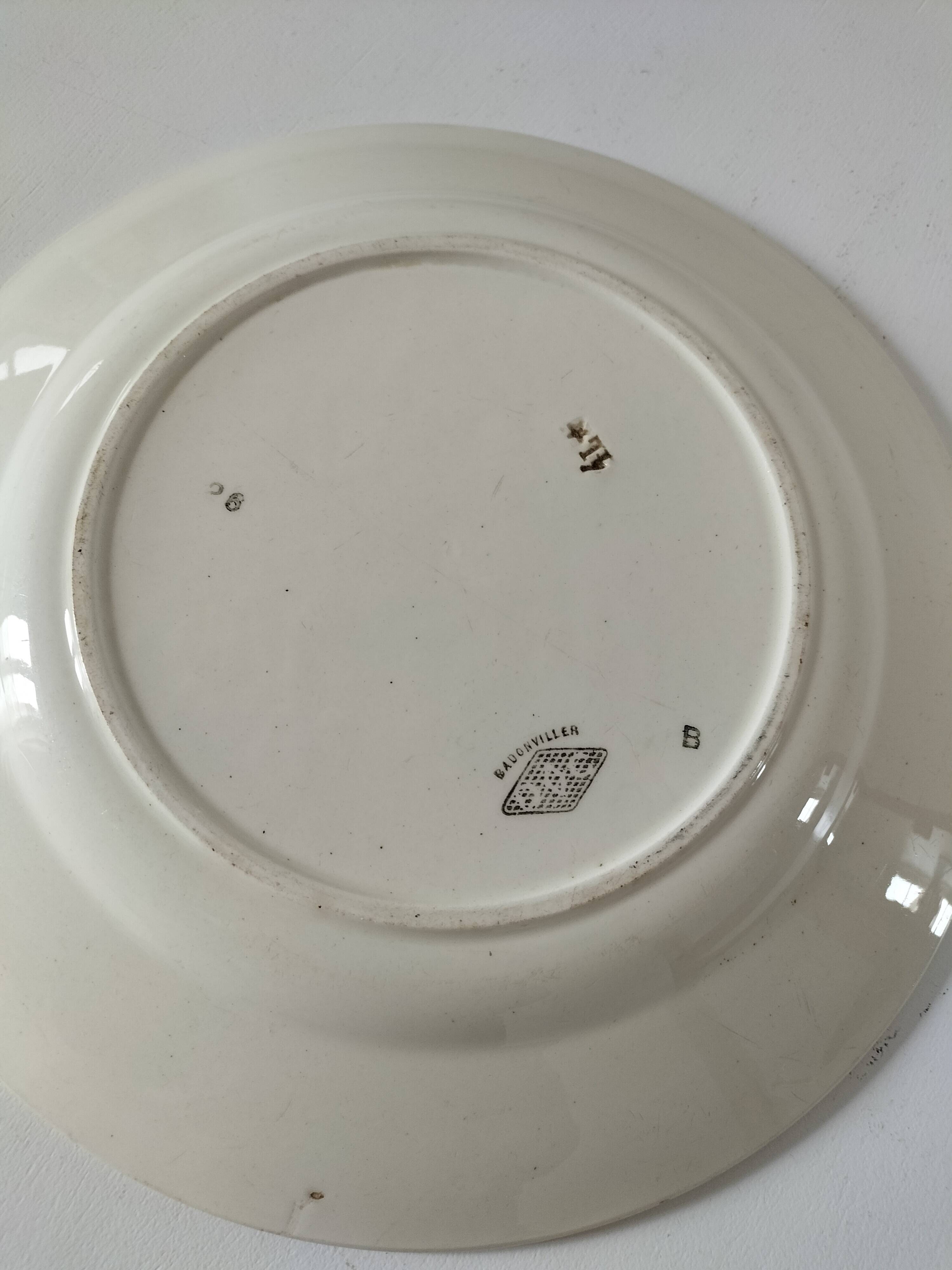 vintage Badonviller round dish