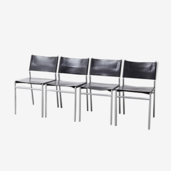 Ensemble de 4 chaises Martin Visser SE06 pour 't Spectrum 1967