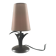 Palm tree lamp in metal and silk