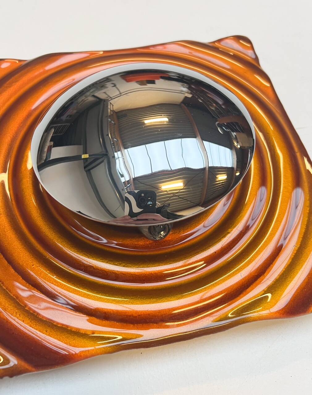 Ceramic wall lamp by Pan International 1980s