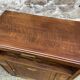 small Art Deco Parisian mid-century vintage 1950 oak sideboard with backsplash