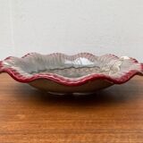 Large East German pottery bowl from the mid-century GDR by Strehla Keramik, 1960s.