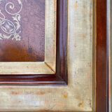 HSP painting "Still life with wild flowers" Trompe l'oeil with frame