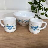 Set of 2 cups and bowl Arcopal Veronica