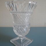 Medici vase molded crystal bohemian decor vintage french crystal vase