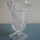 Vase médicis cristal moulé déco bohème vintage french crystal vase