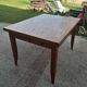 Extendable table in solid oak - French Reconstruction style 1950