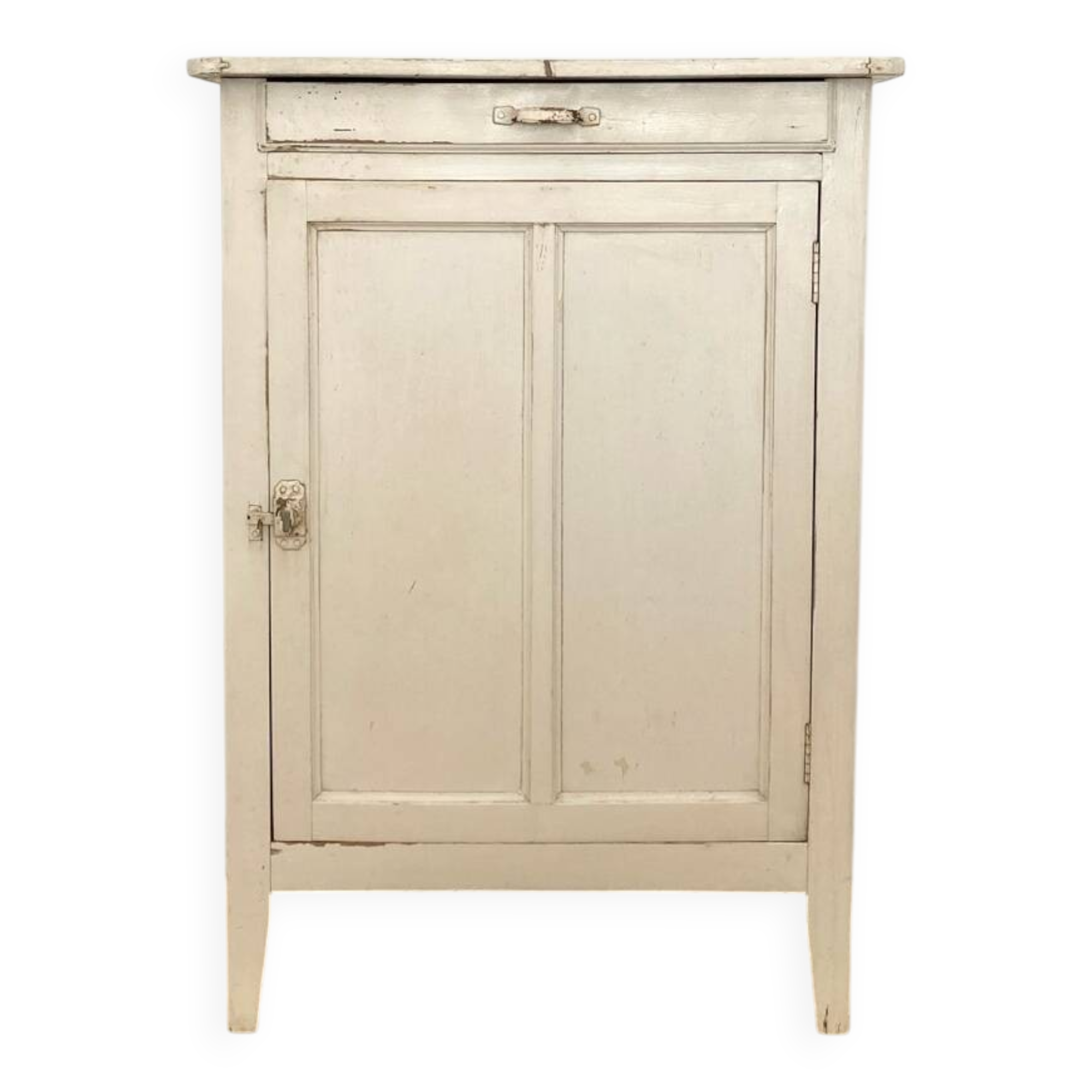 Antique patinated jam cupboard