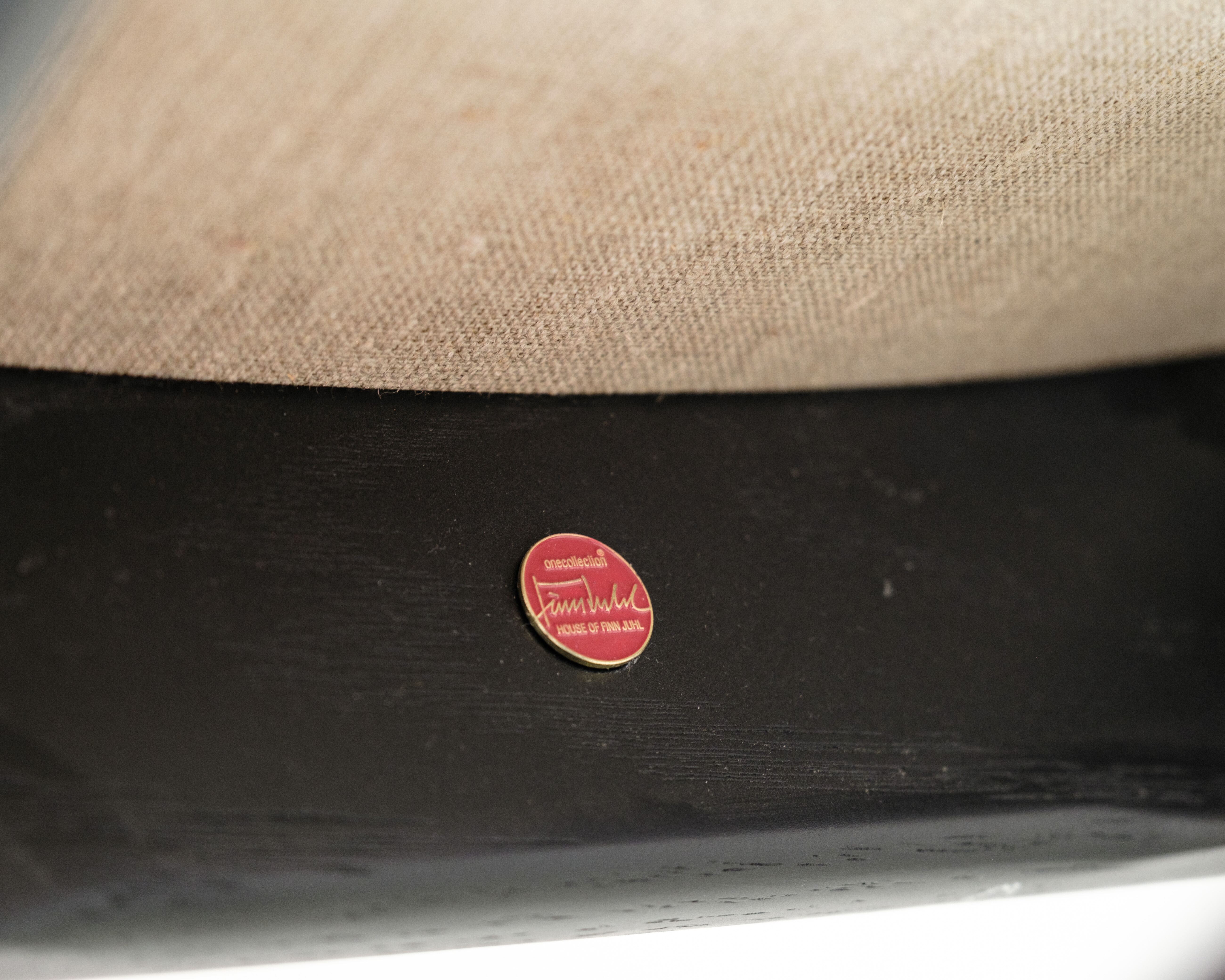 Chair, Finn Juhl, Black painted oak, House of Finn Juhl, model 108