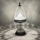 Lampe à poser en cristal taillé