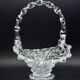 Barovier Rostrato Murano Italian glass basket centerpiece vase, 1940s