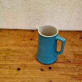 Vintage blue ceramic pitcher