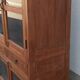 Antique teak cabinet with two drawers and four doors