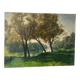 Bord de Marne, huile sur toile signé Albert Mauguiere 1875-1968