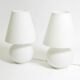 Two large original 1980s Leucos Paralume table lamps, made in Italy | heigh