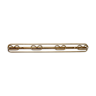 Patère en métal doré des années 50
