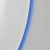 Miroir vintage années 70 Cristal Bleu Design A. Lupi pour Cristal Luxor