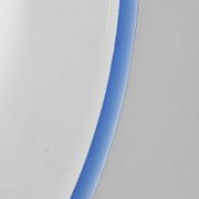 Vintage mirror 70s Crystal Blue Design A. Lupi for Cristal Luxor