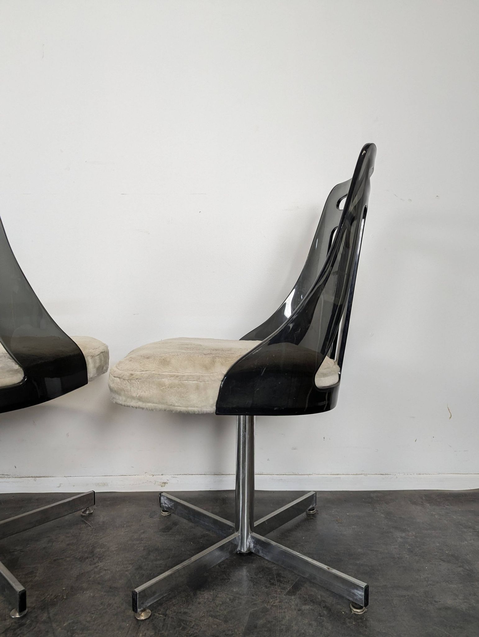 Set of 4 Space Age chairs by Brody