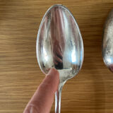 Silver-plated metal tablespoon