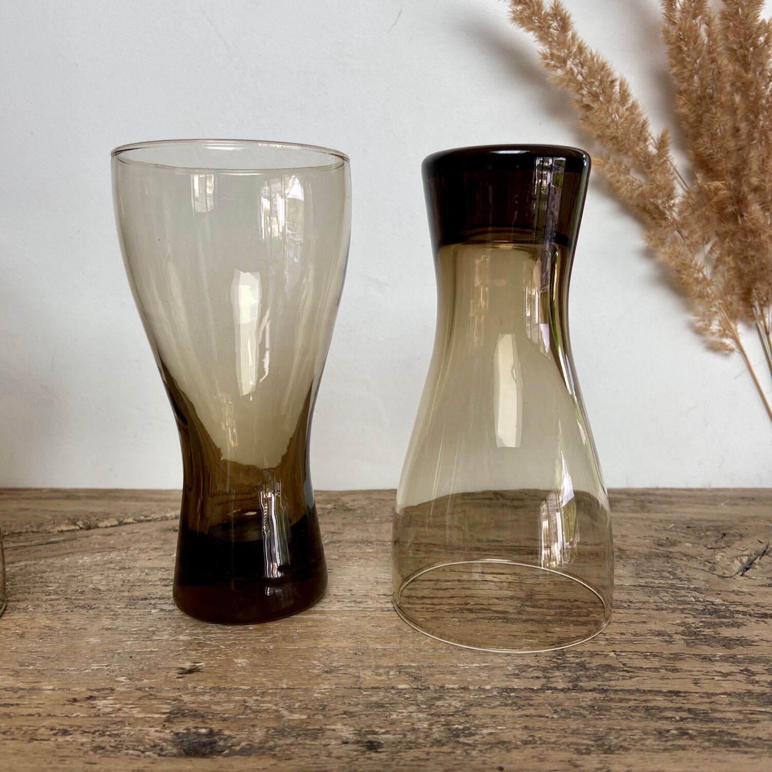 6 LUMINARC smoked glasses