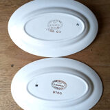 2 porcelain raviers L'amandinoise