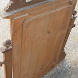 Neo classical baroque psyche mirror solid walnut