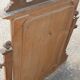 Neo classical baroque psyche mirror solid walnut