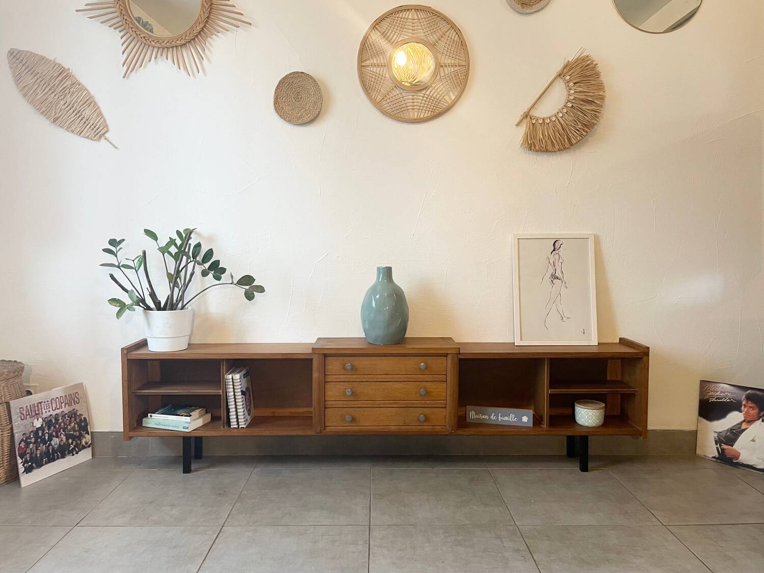 Vintage low sideboard (shallow)