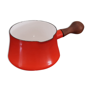 Casserole rouge Dansk designs en métal émaillé ihq années 60