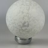 60s 70s Wall Lamp Globe Lamp Chrome & Glass German Space Age Design