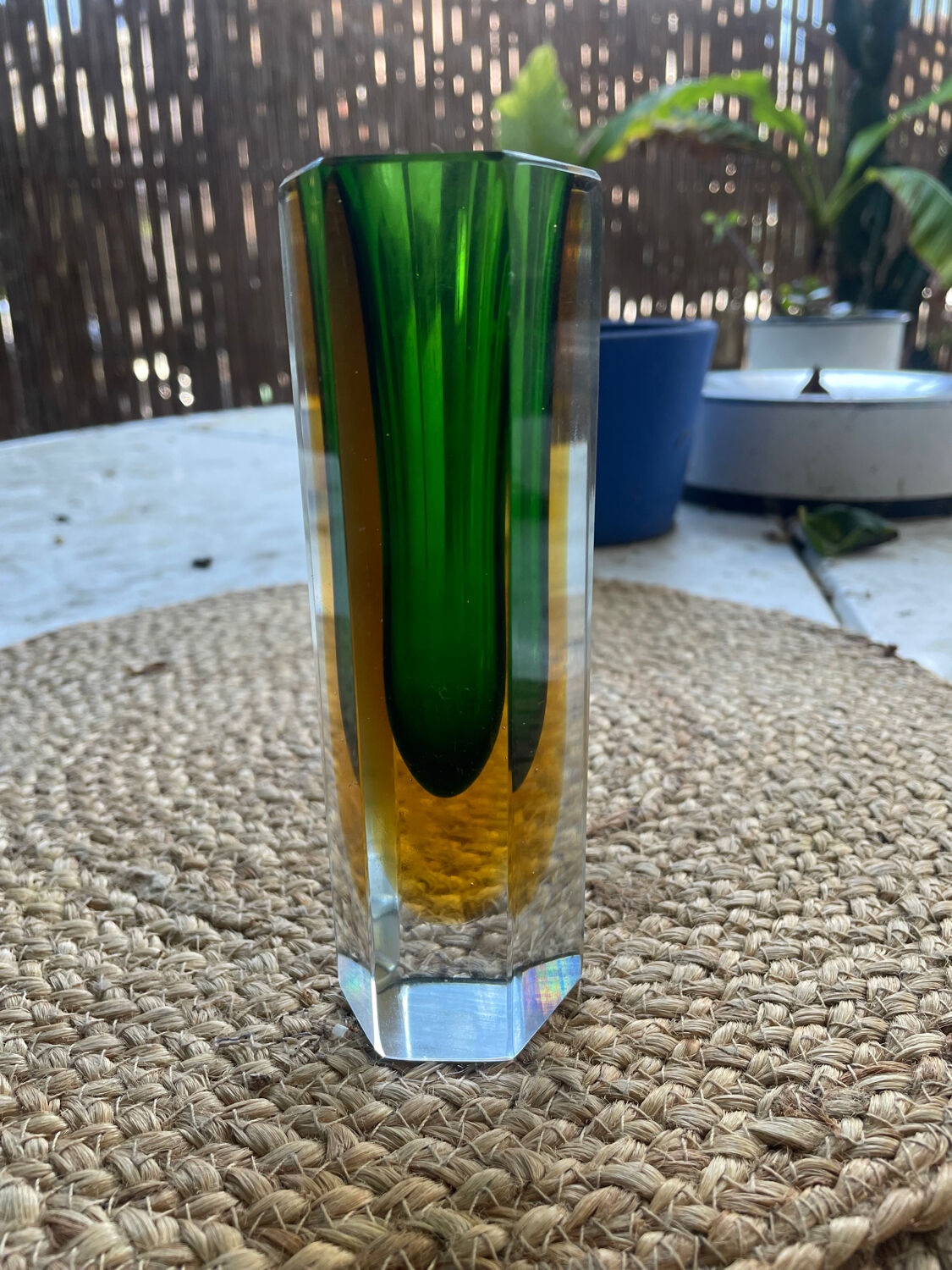 Soliflore vase in Murano glass paste