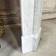 Louis XV style fireplace in white marble circa 1900