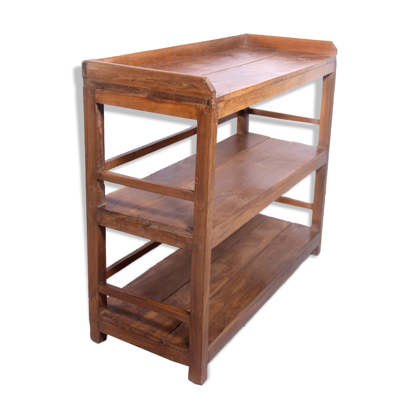 Ancient Burmese teak shelf