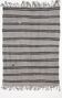 5x7 Vintage Striped Gray & Black Handmade Kilim Rug, 163x227Cm