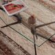 Double-thickness handmade rug made from recycled cotton