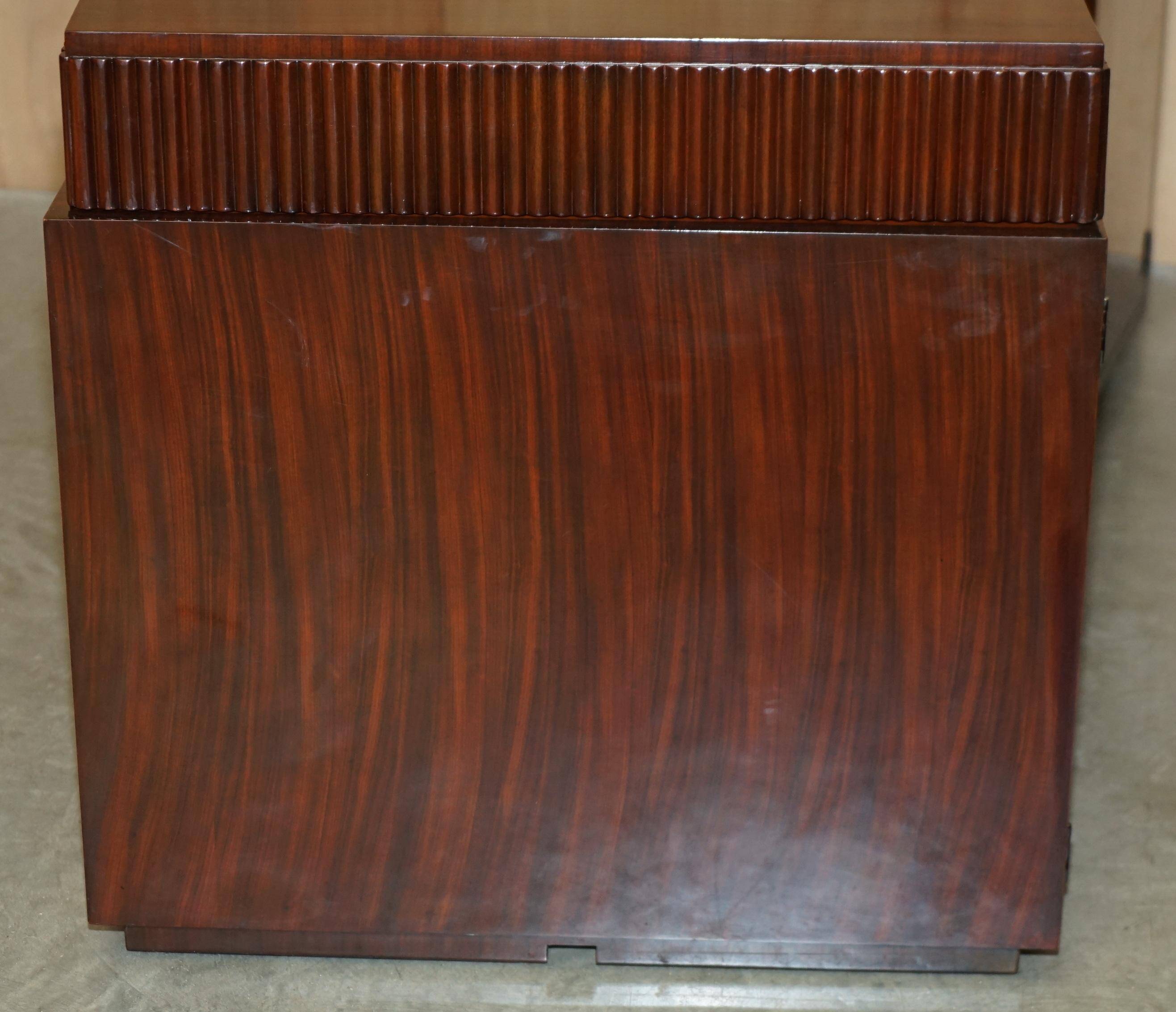 Bureau Art Déco Ralph Lauren Macassar & cuir