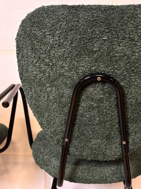 Paire de chaises avec accoudoirs  Jacques Hitier I Années 1950